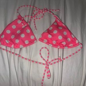Victoria’s Secret Pink Polka Dot Bikini Top
